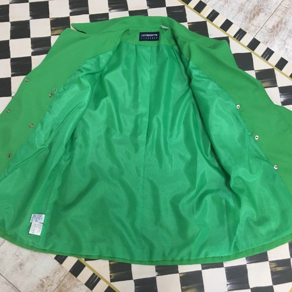 PRICE IS FIRM!  Stunning Liz Claiborne Green Jacket - Picture 8 of 12